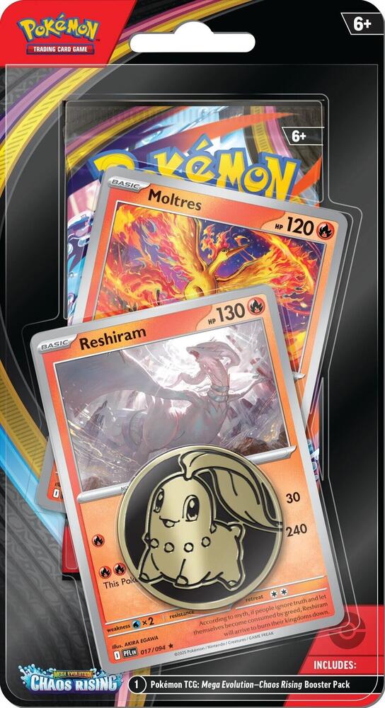 Chaos Rising Single Pack Blister [Reshiram/Moltres] - ME04 (CRI)