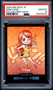 PSA 10 - #162548352  2026 ONE PIECE JAPANESE PREMIUM CARD COLLECTION KUMAMOTO PREFECTURE SPECIAL DON!! CARD PCC KMJ PREF-NAMI