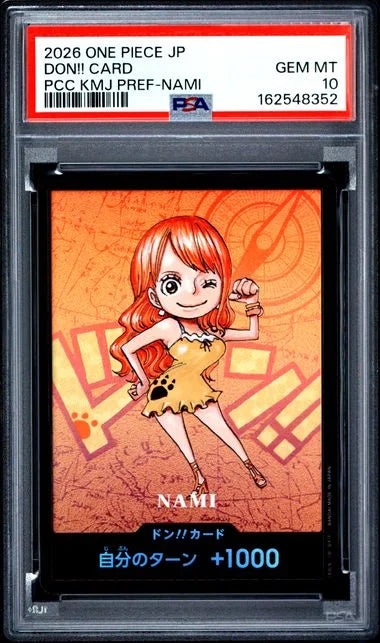 PSA 10 - #162548352  2026 ONE PIECE JAPANESE PREMIUM CARD COLLECTION KUMAMOTO PREFECTURE SPECIAL DON!! CARD PCC KMJ PREF-NAMI
