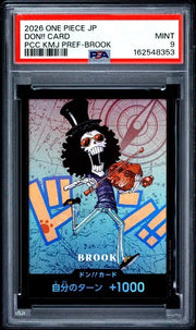 PSA 9 -2026 ONE PIECE JAPANESE PREMIUM CARD COLLECTION KUMAMOTO PREFECTURE SPECIAL DON!! CARD PCC KMJ PREF-BROOK