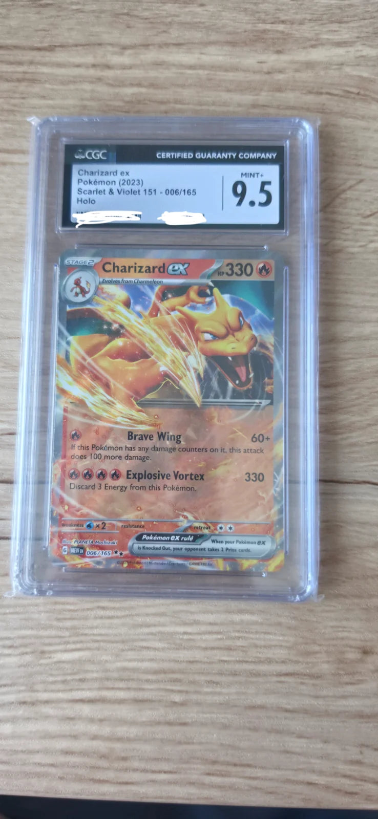 Charizard ex 006/165 (SV: 151) — CGC 9.5