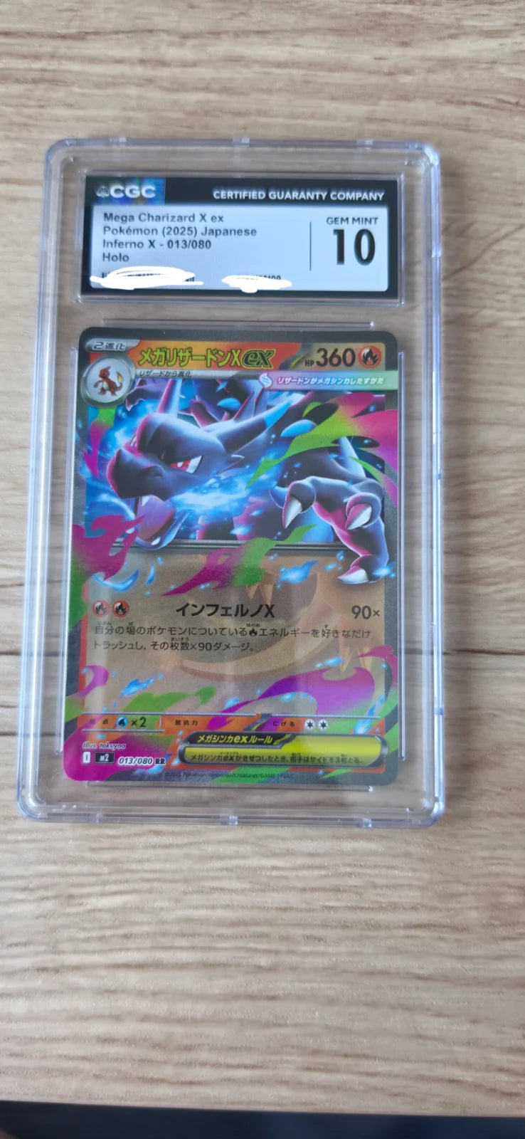 Mega Charizard X ex 013/080 (Inferno X) — CGC 10