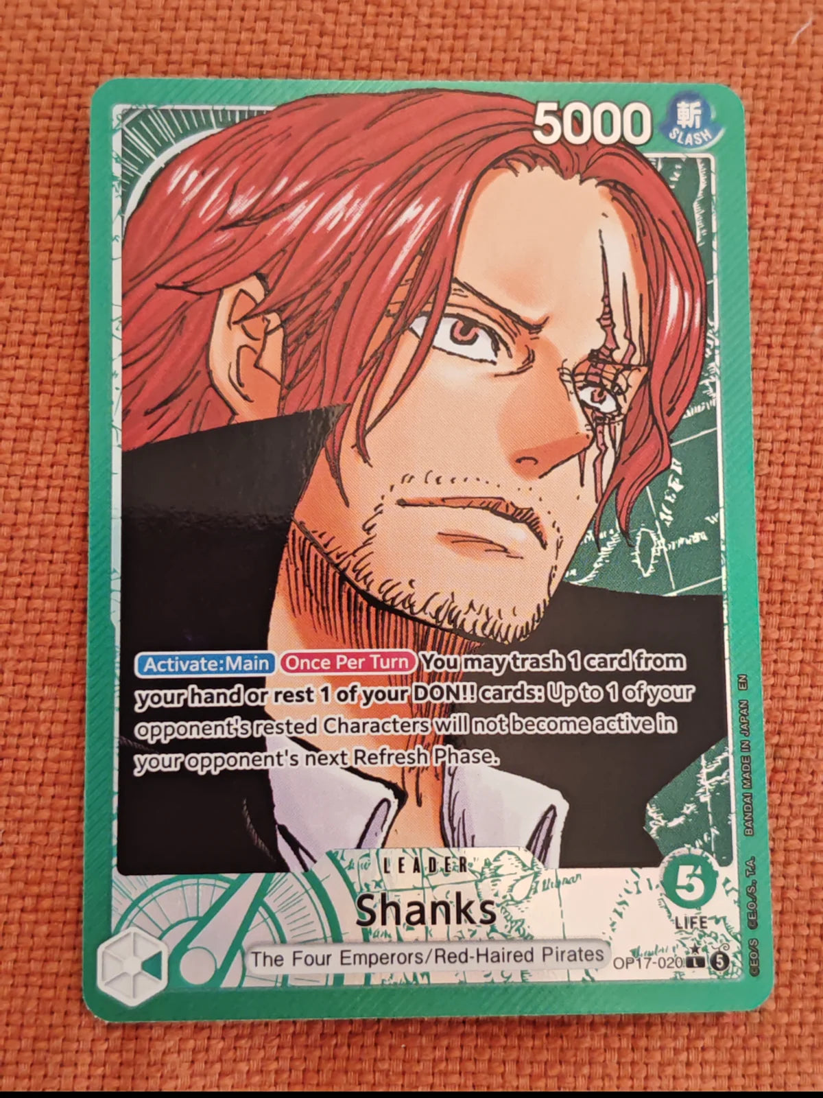 Shanks (Alternate Art) OP17-020 (The World's Strongest Warriors)