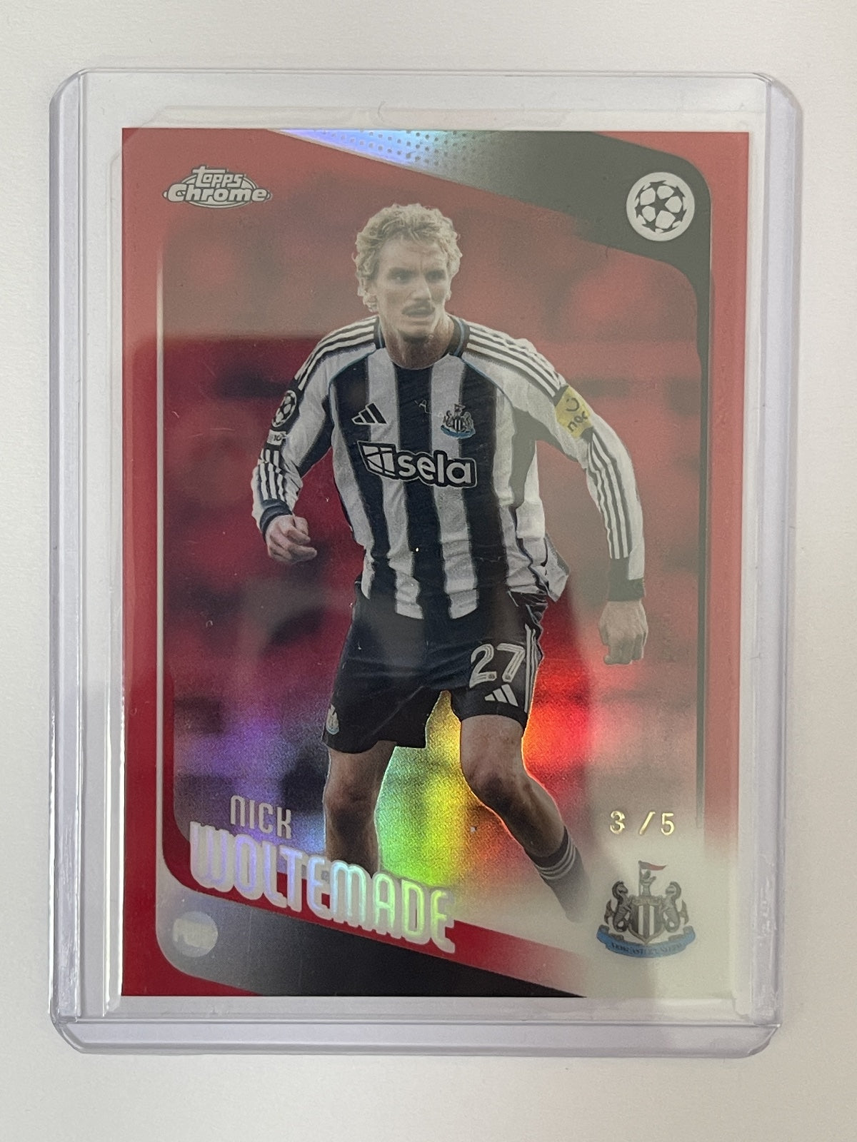 Nick Woltemade /5 - 2025-26 Topps Chrome UEFA Club Competitions