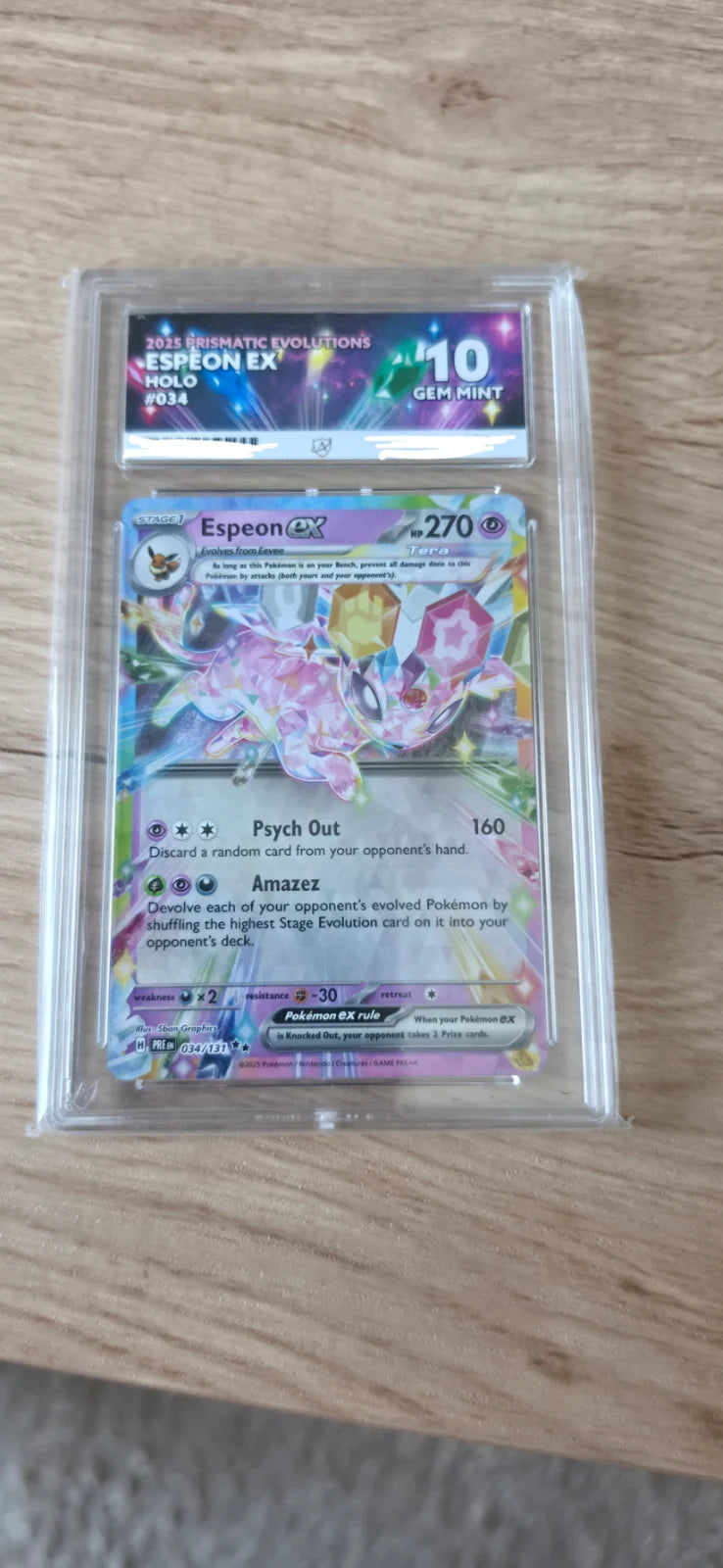 Prismatic Evee (ACE 9) with 5 Evolutions (ACE 10)