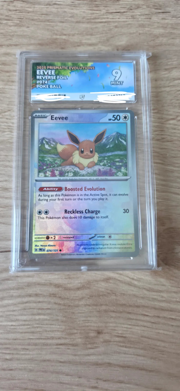 Prismatic Evee (ACE 9) with 5 Evolutions (ACE 10)