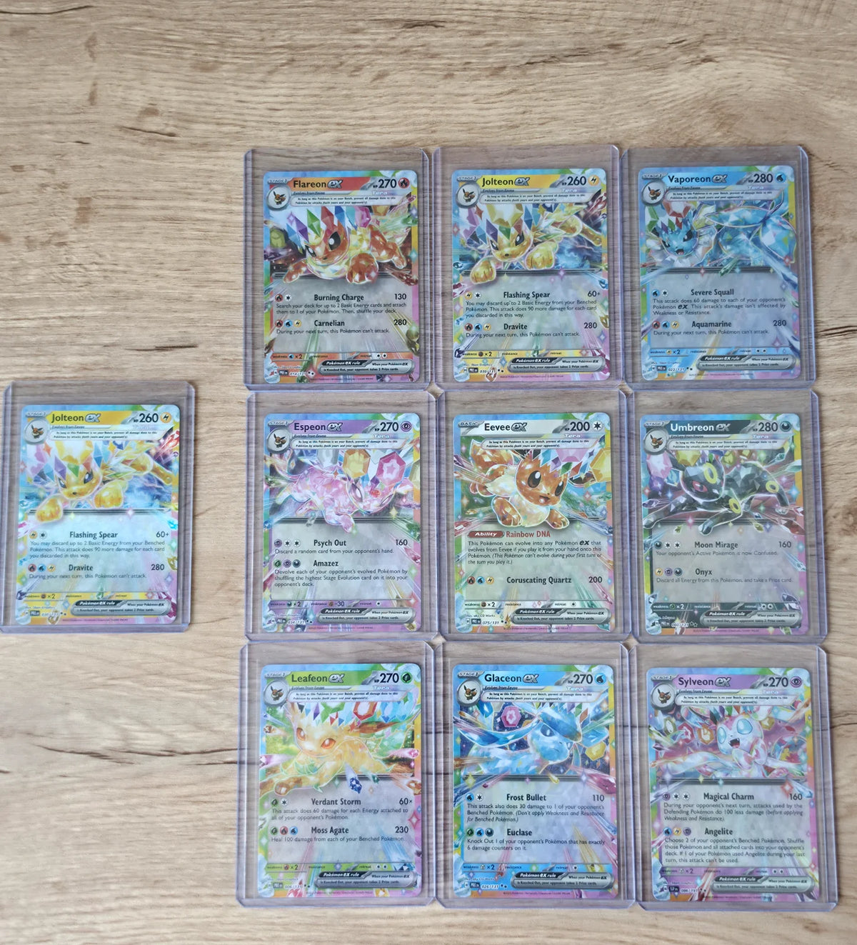 Complete Prismatic Eevee Tera Set with Extra Jolteon