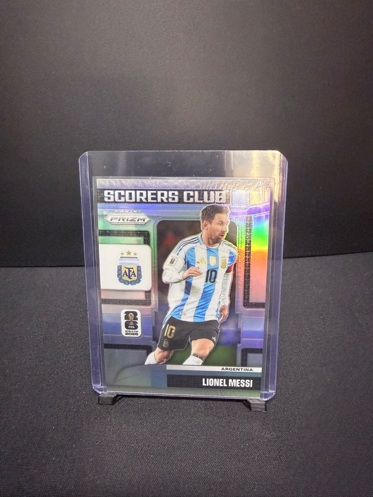 Panini Prizm FWC 2026 Lionel Messi Scorers Club Silver Prizm