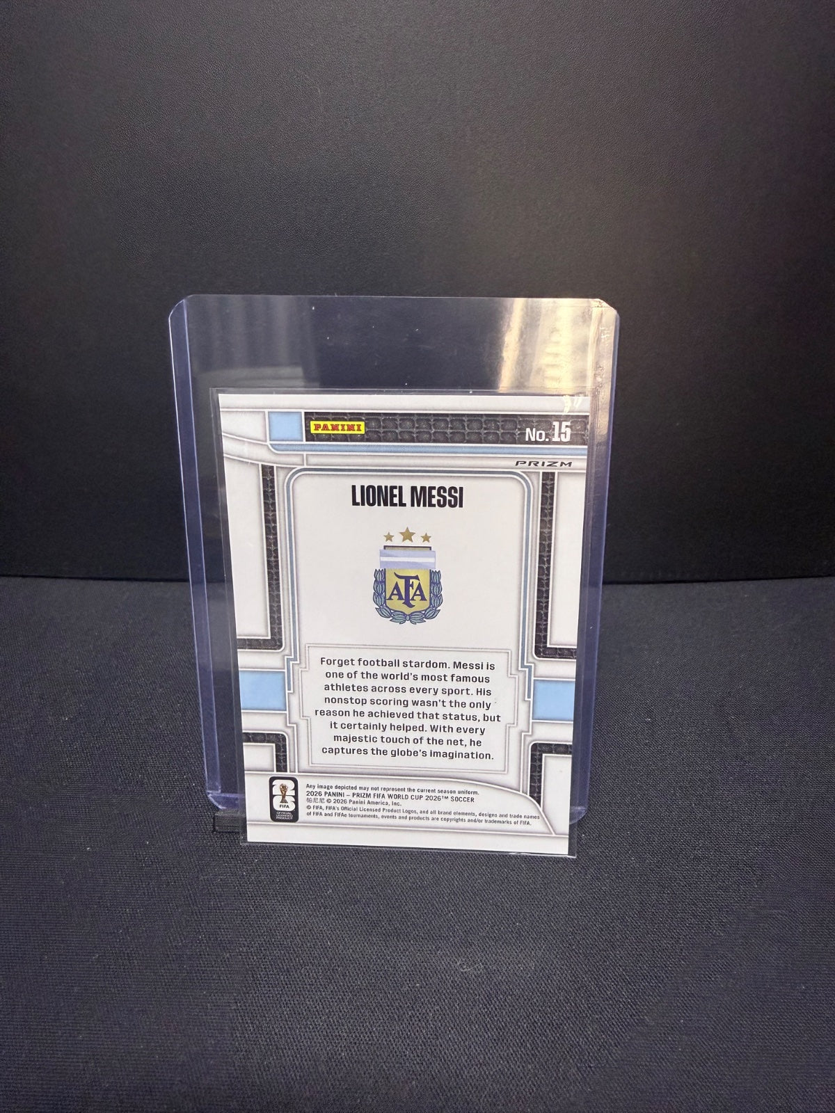 Panini Prizm FWC 2026 Lionel Messi Scorers Club Silver Prizm