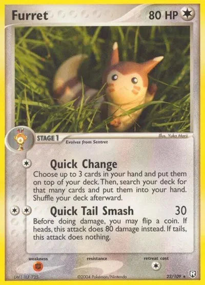 Furret 22 · Normal (EX Team Rocket Returns)
