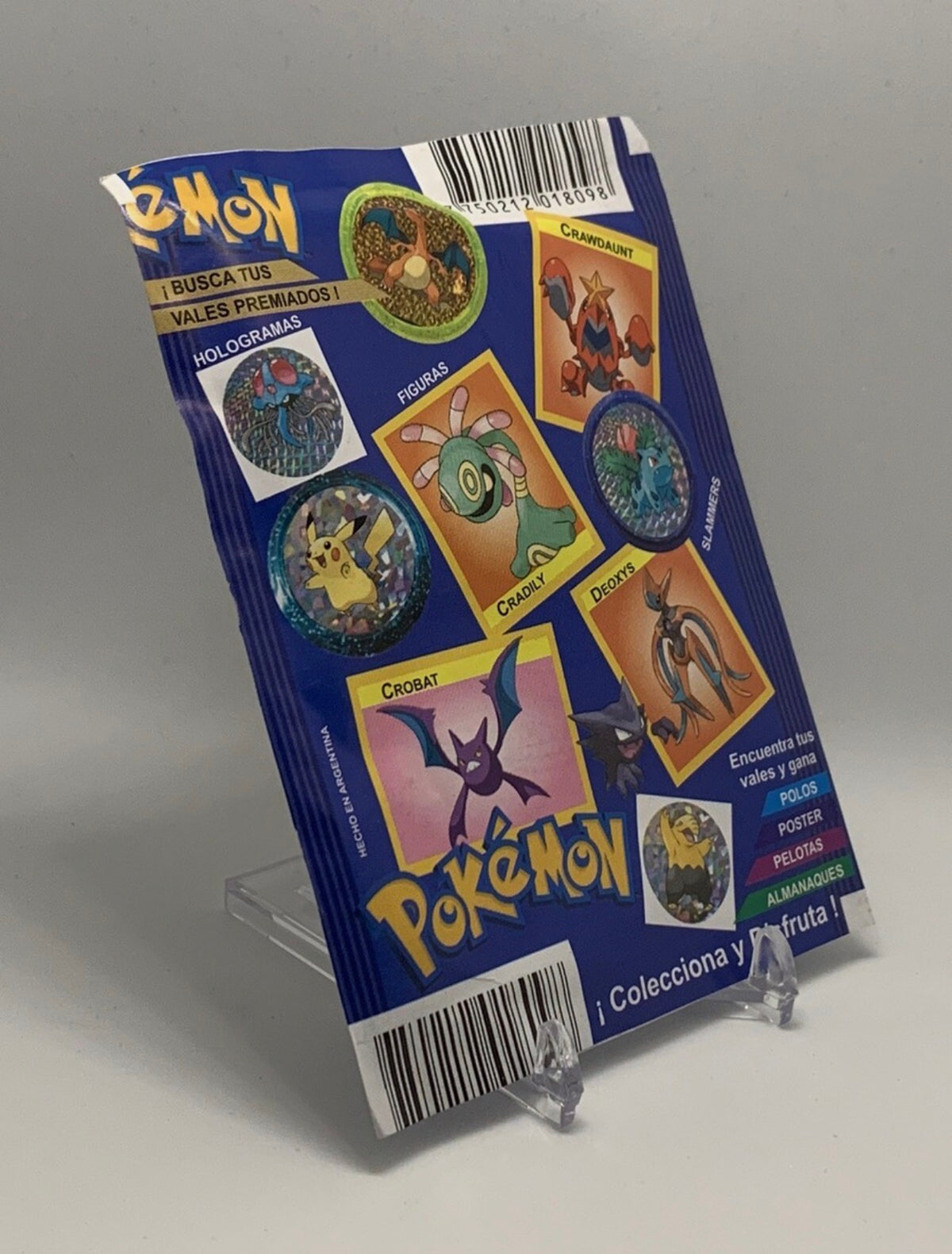 POKEMON Evolutions Peru TCG 2023 Stickers & Cards & Slammer BLUE PACK