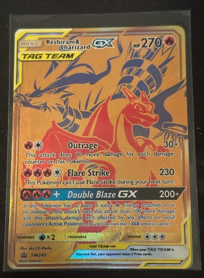 Reshiram & Charizard GX SM247 (Sun & Moon Promo)
