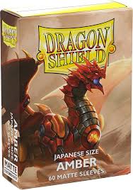 Dragon Shield Amber Matte Japanese Sleeves