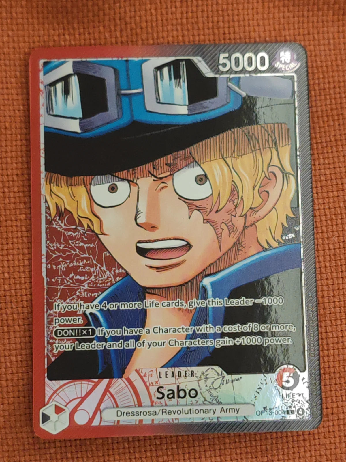 Sabo (004) (Alternate Art) OP13-004 (Carrying On His Will)
