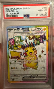 Pikachu ex 219/191 (Surging Sparks) — PSA 10