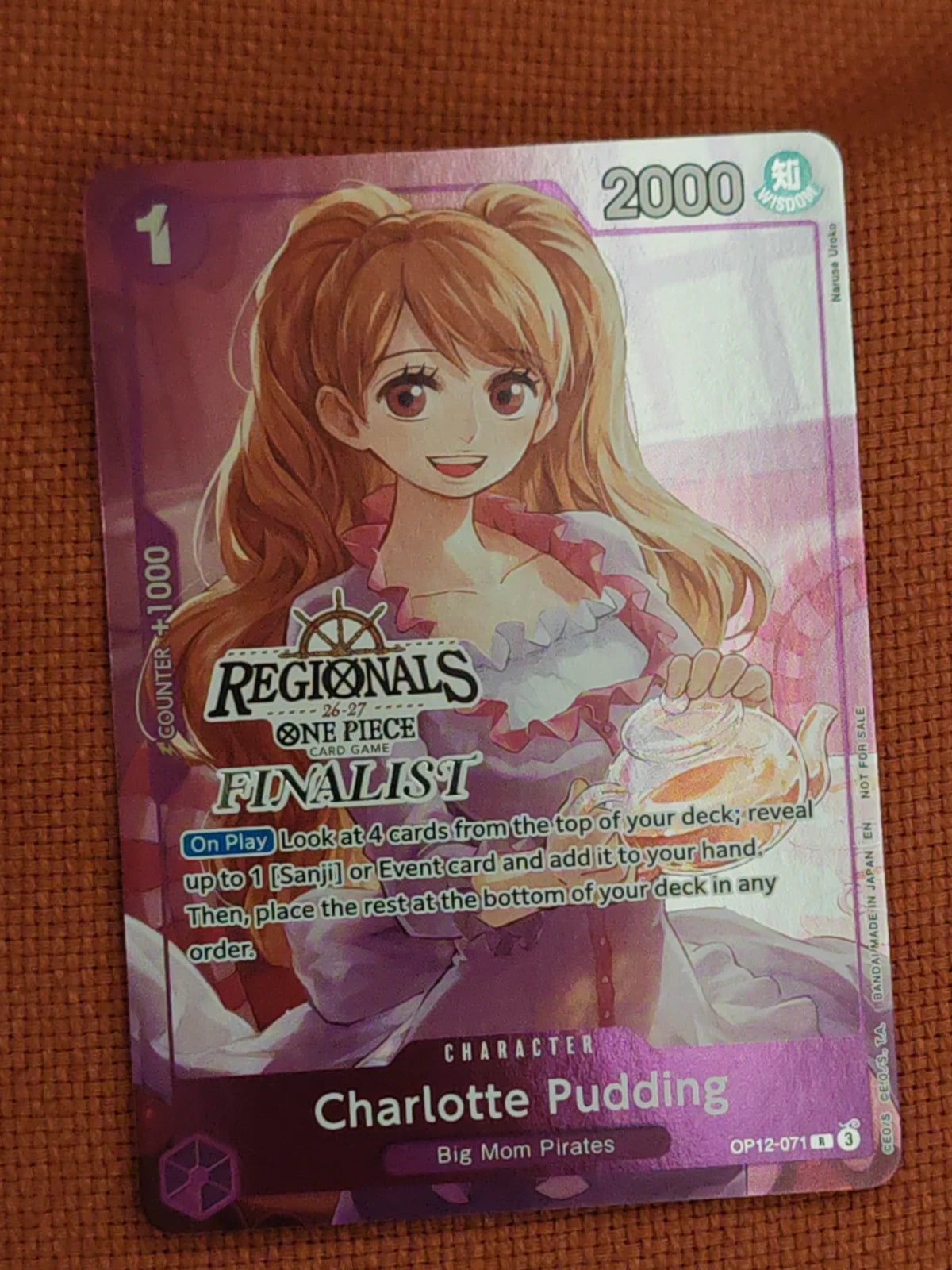 Charlotte Pudding (Regional Participation Pack 2026 Vol.1) OP12-071 (One Piece Promotion Cards)
