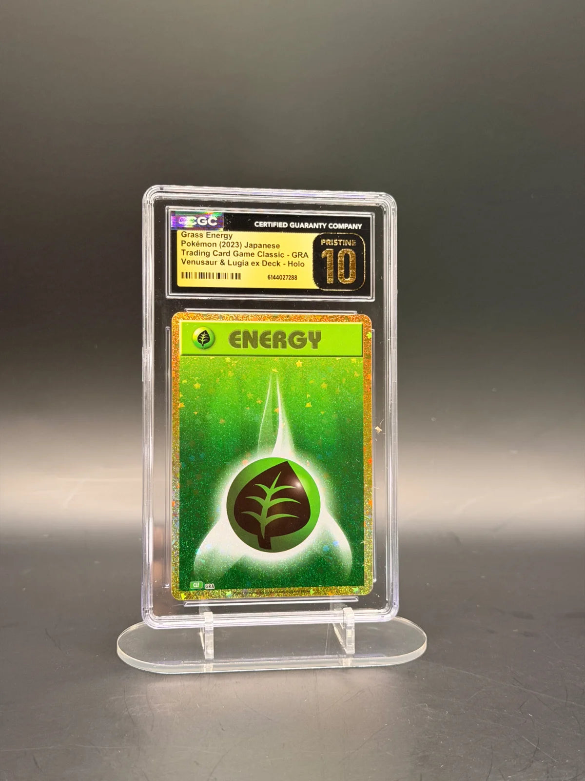 Grass Energy (CLF) (JP) (Trading Card Game Classic (Japanese)) — CGC 10 PRISTINE
