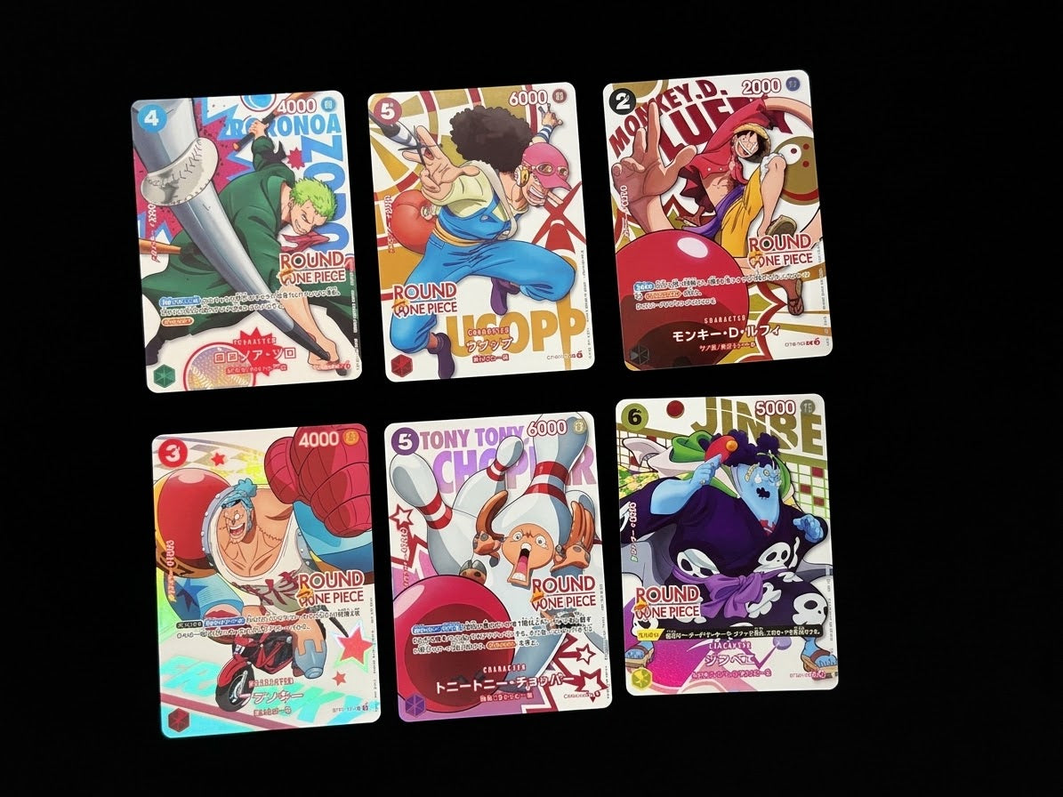 One Piece Card Round One Limited Promo 6 Piece Set  Japanese