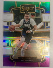 Luka Doncic 2023-24 Select Green White Purple Prizm