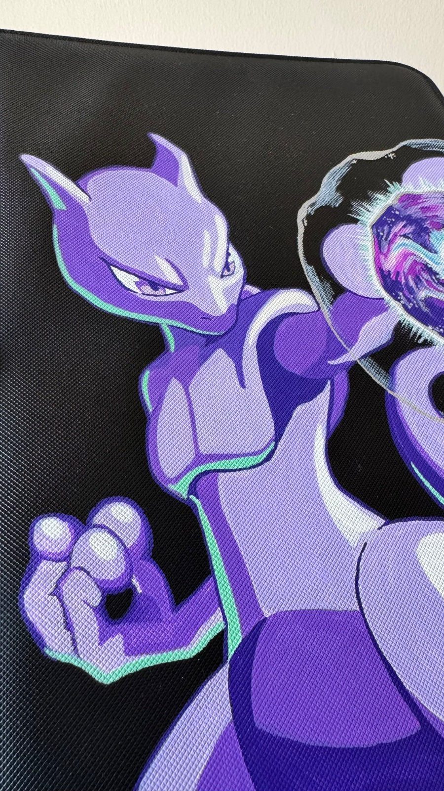 Mewtwo Hand-Painted Custom Binder 3x3