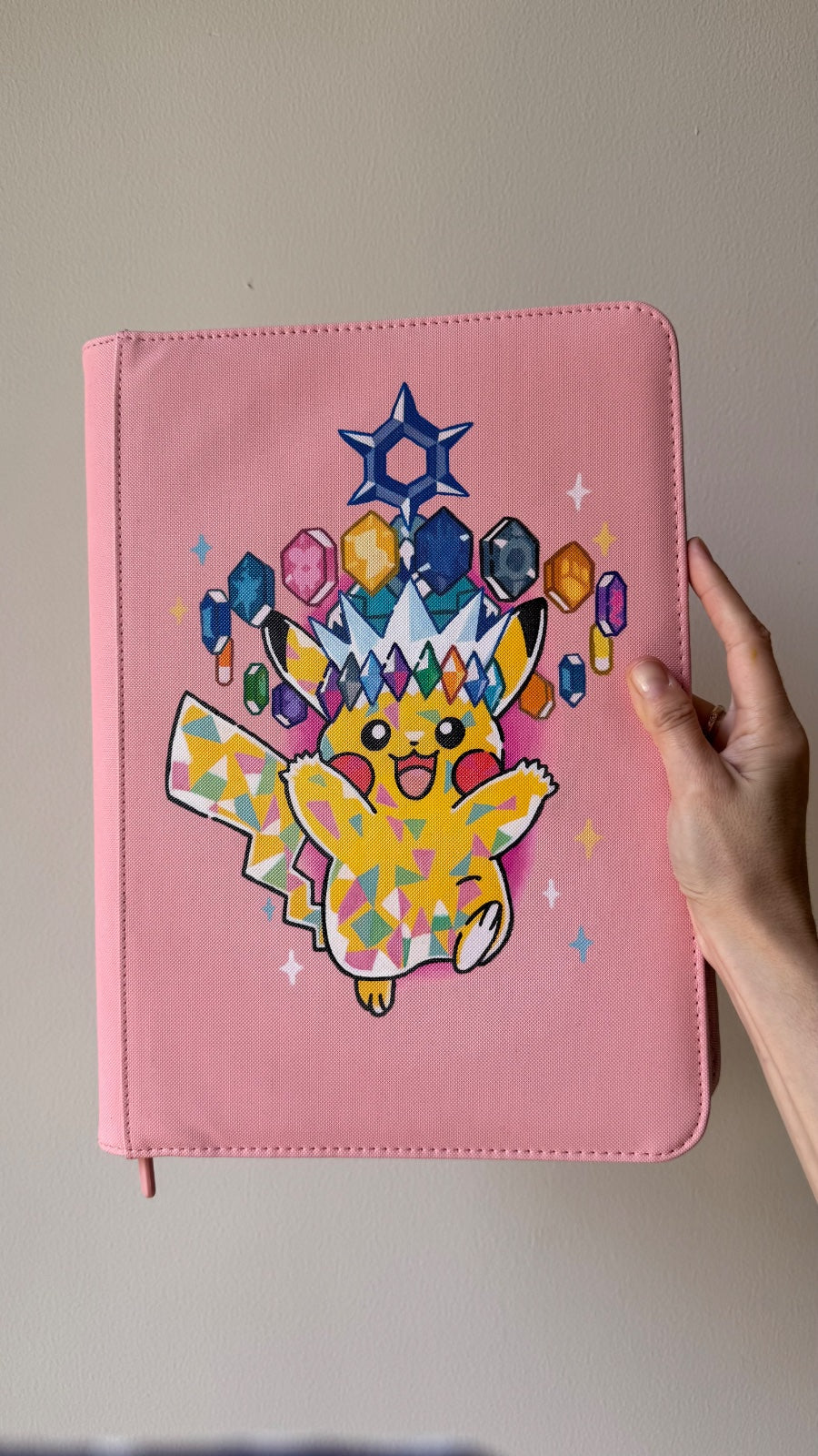Pikachu Custom Hand-Painted Binder