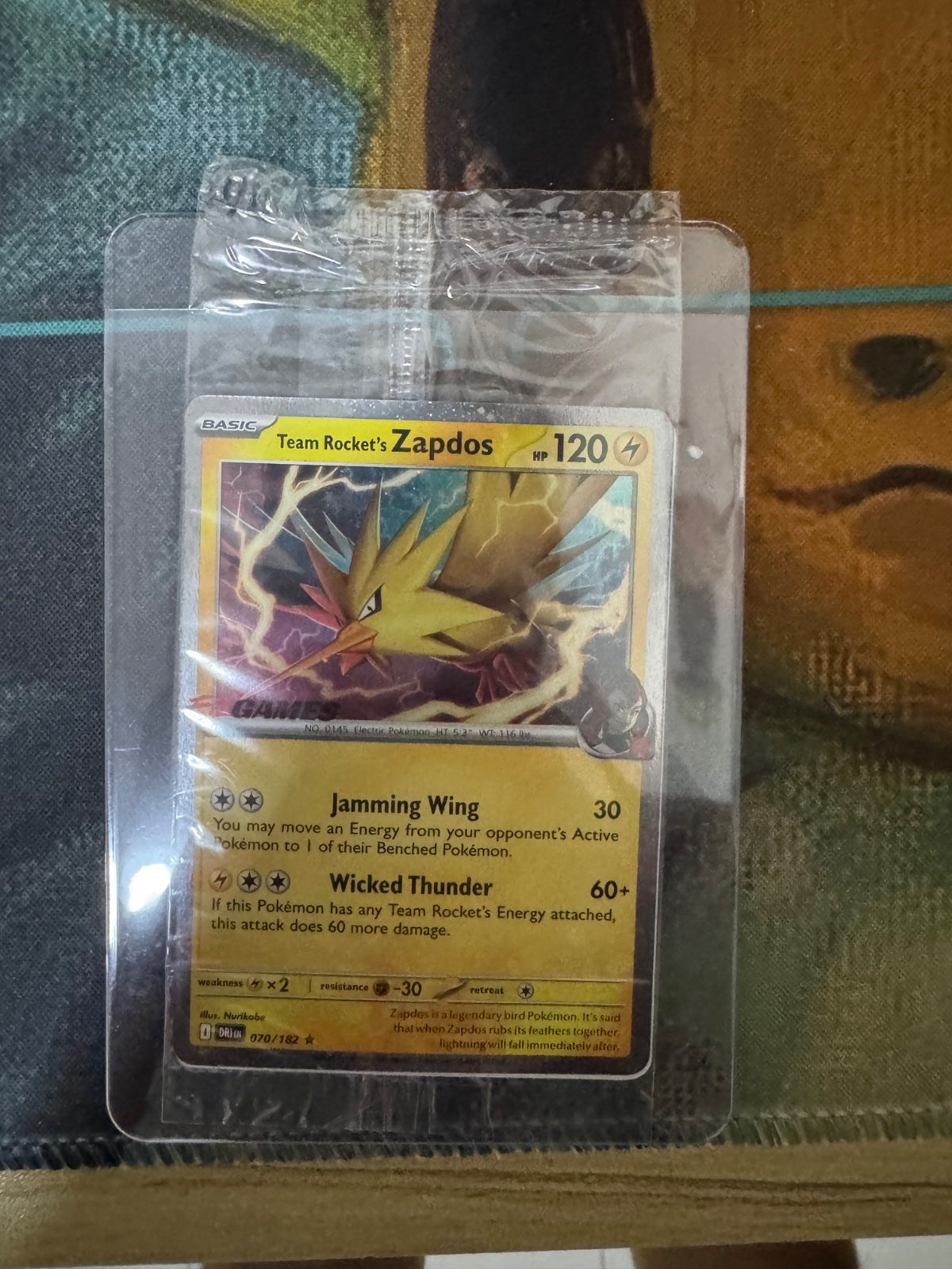 Team Rocket's Zapdos (EB Games Exclusive) 070/182 (Miscellaneous Cards & Products)