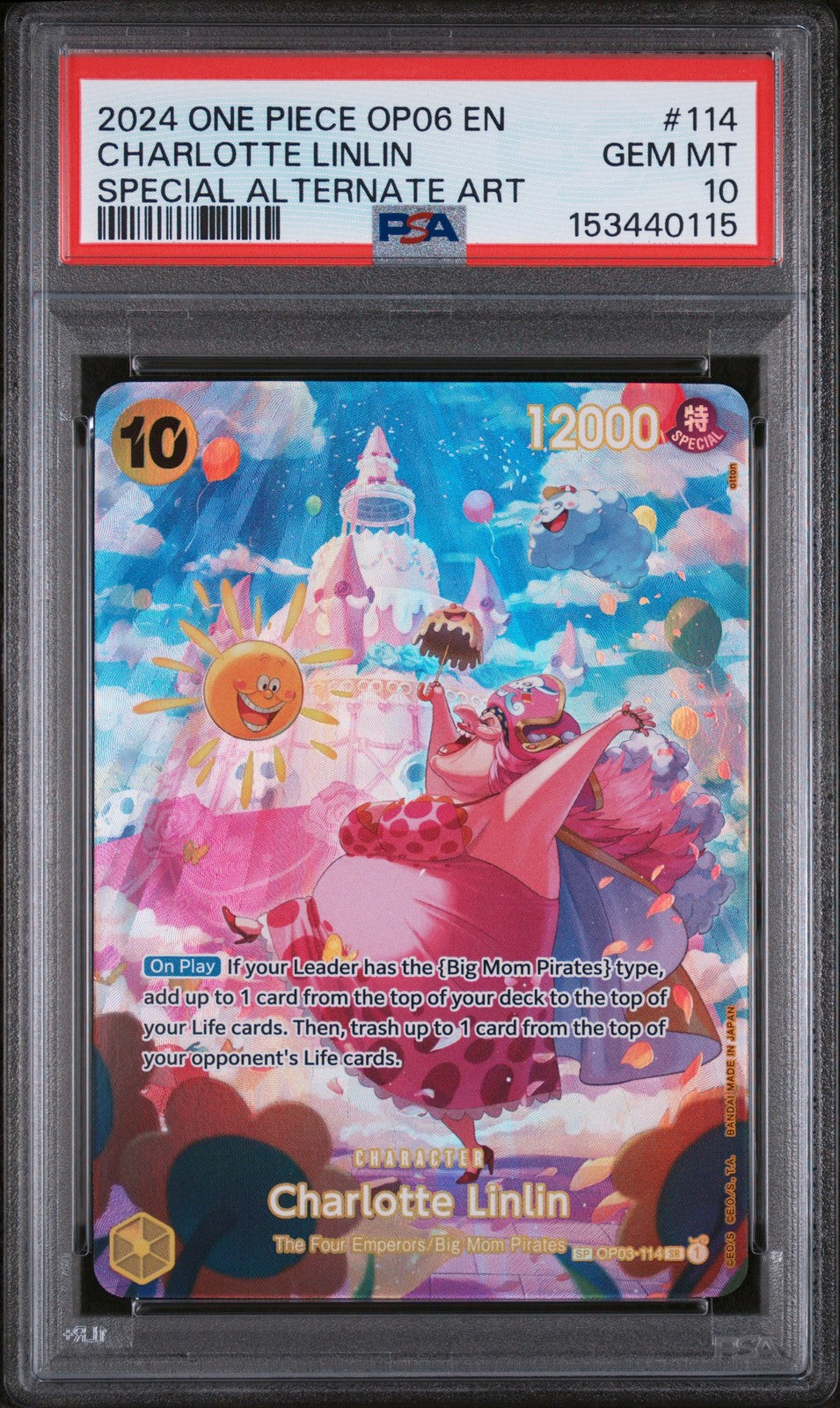 Charlotte Linlin (SP) OP03-114 (Wings of the Captain) — PSA 10