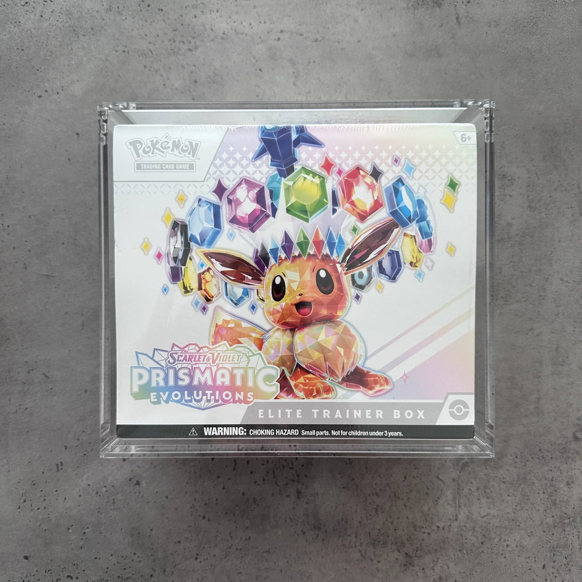 Prismatic  Evolution ETB SEALED  with  Acrylic Case Included