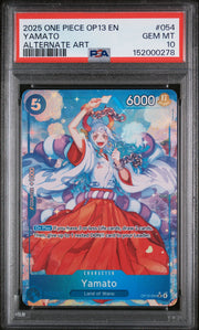 Yamato (Alternate Art) OP13-054 (Carrying On His Will) — PSA 10