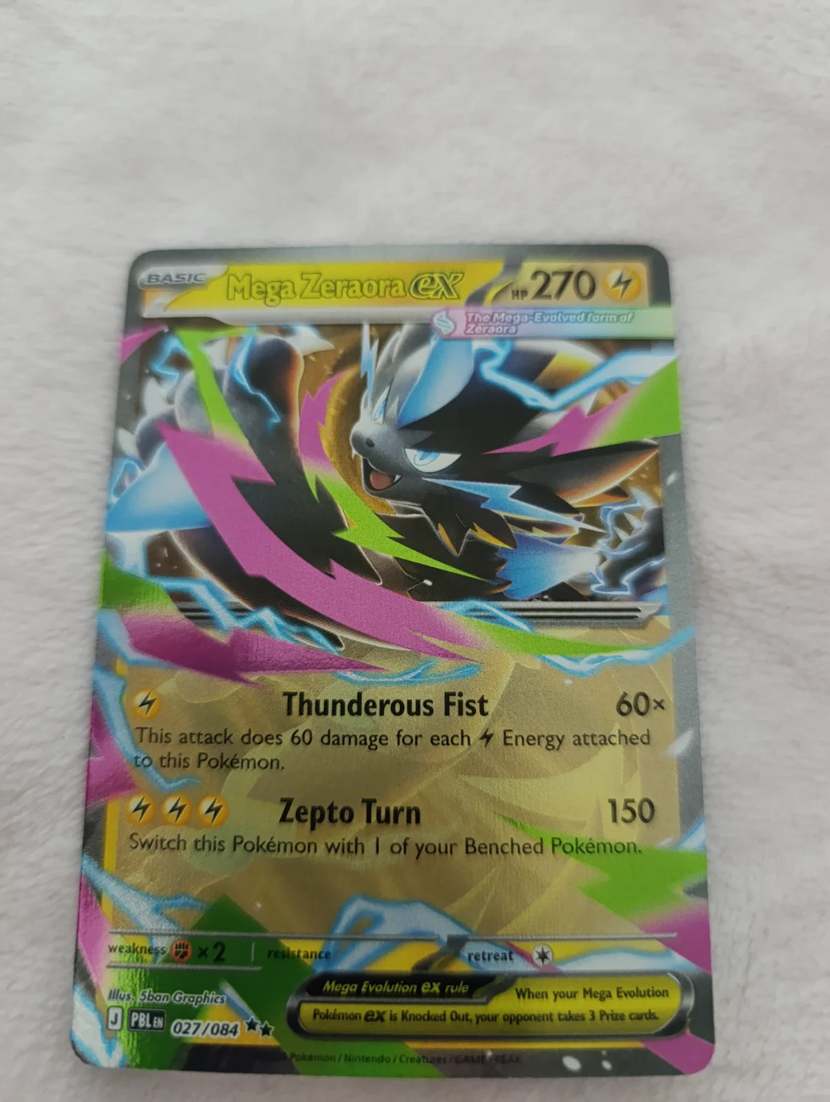Mega Zeraora ex 027/084 (Pitch Black)