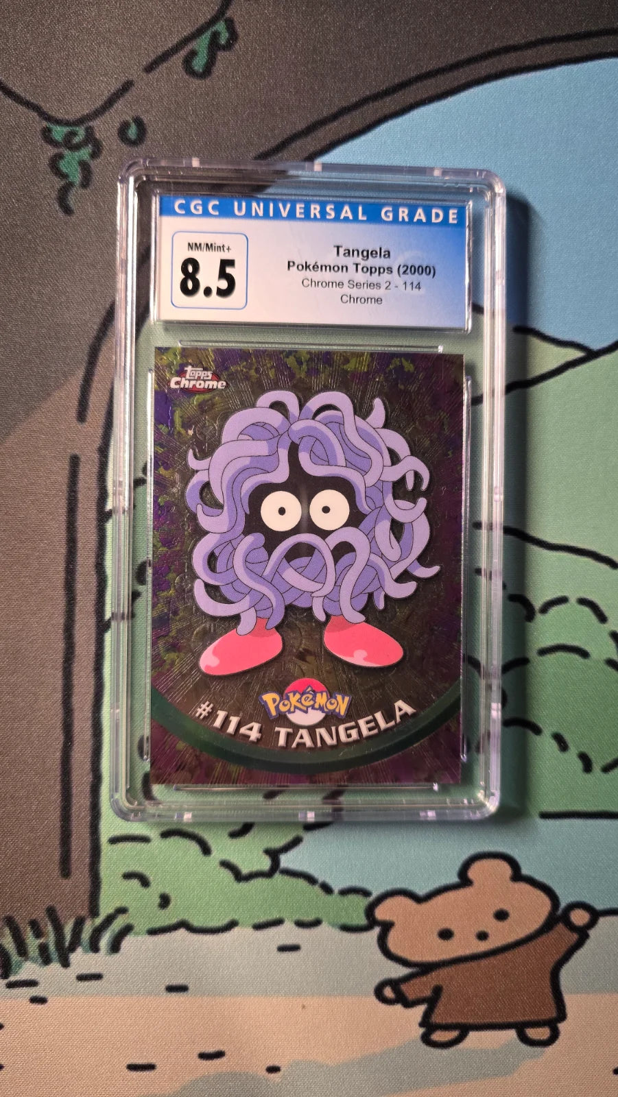 Tangela #114 – Pokémon Topps Chrome Series 2 (2000) – CGC 8.5