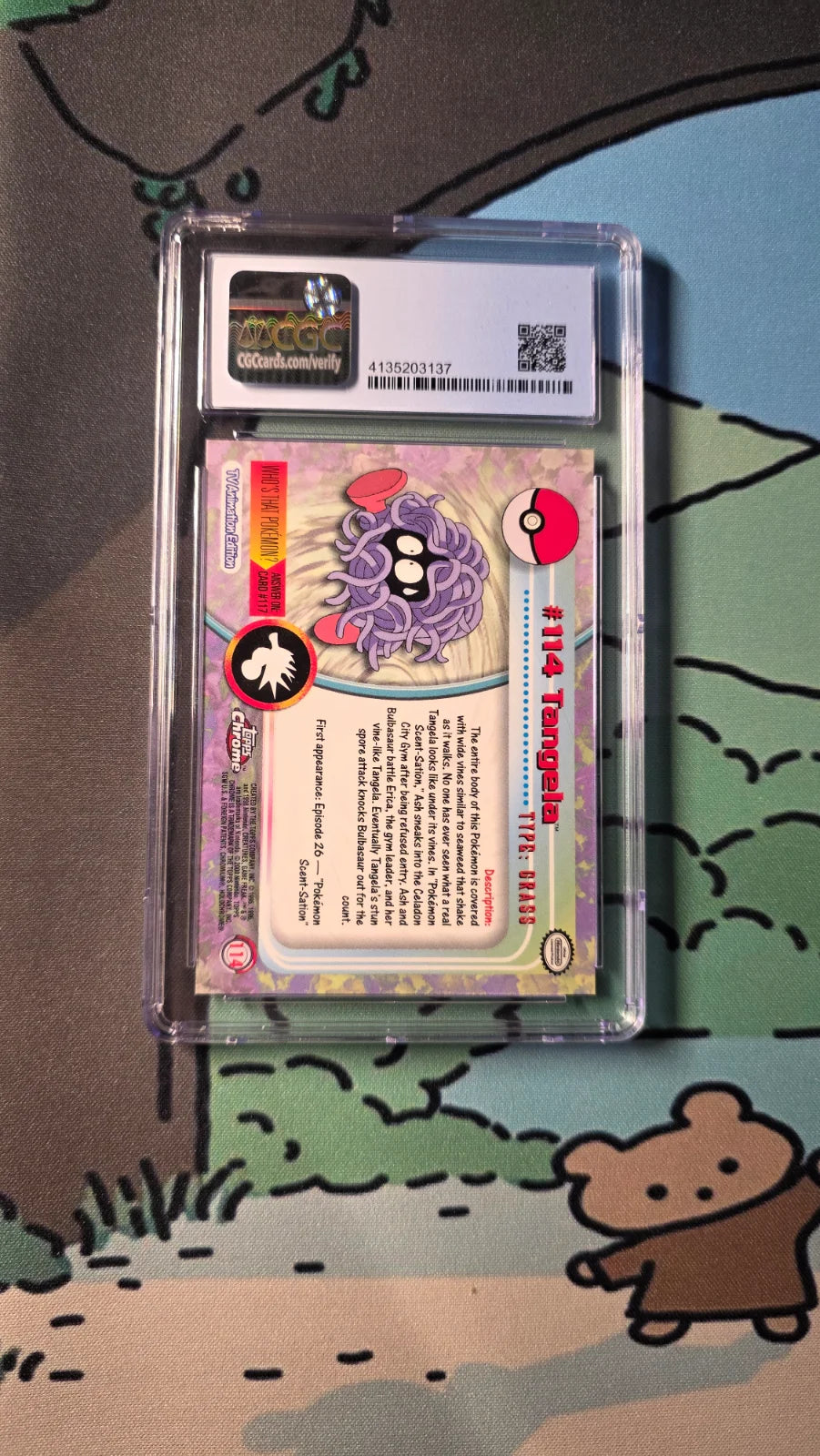Tangela #114 – Pokémon Topps Chrome Series 2 (2000) – CGC 8.5