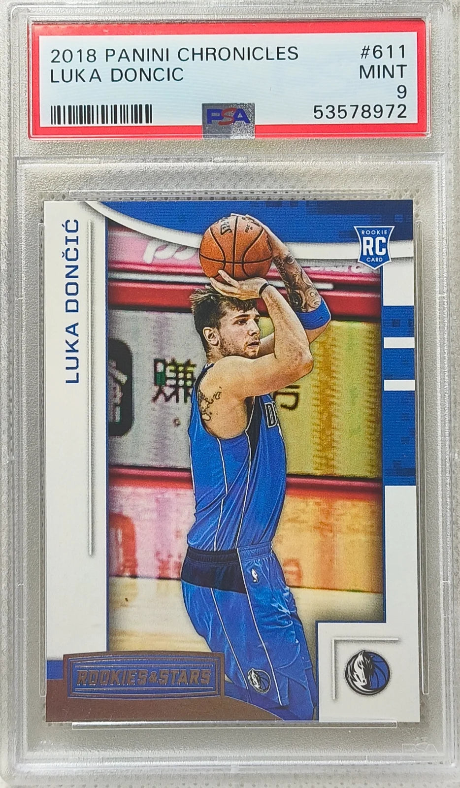 2018 Panini Chronicles Luka Doncic PSA 9