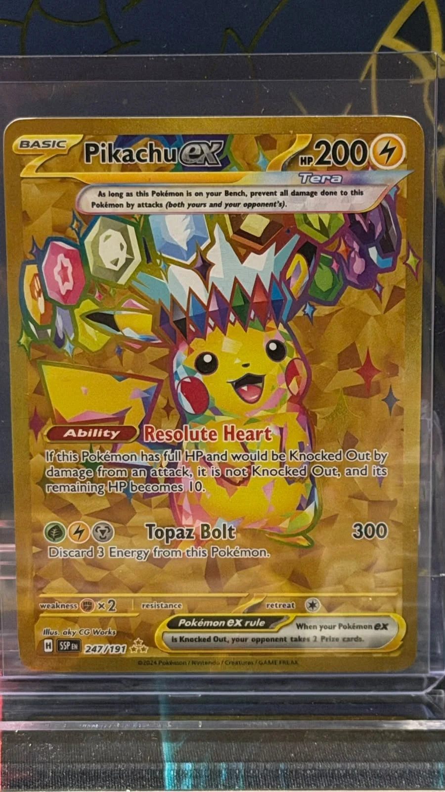 Pikachu ex 247/191 (Surging Sparks)