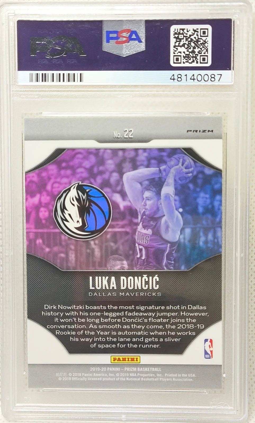 2019 Panini Prizm #23 Fireworks - Fast Break Luka Doncic