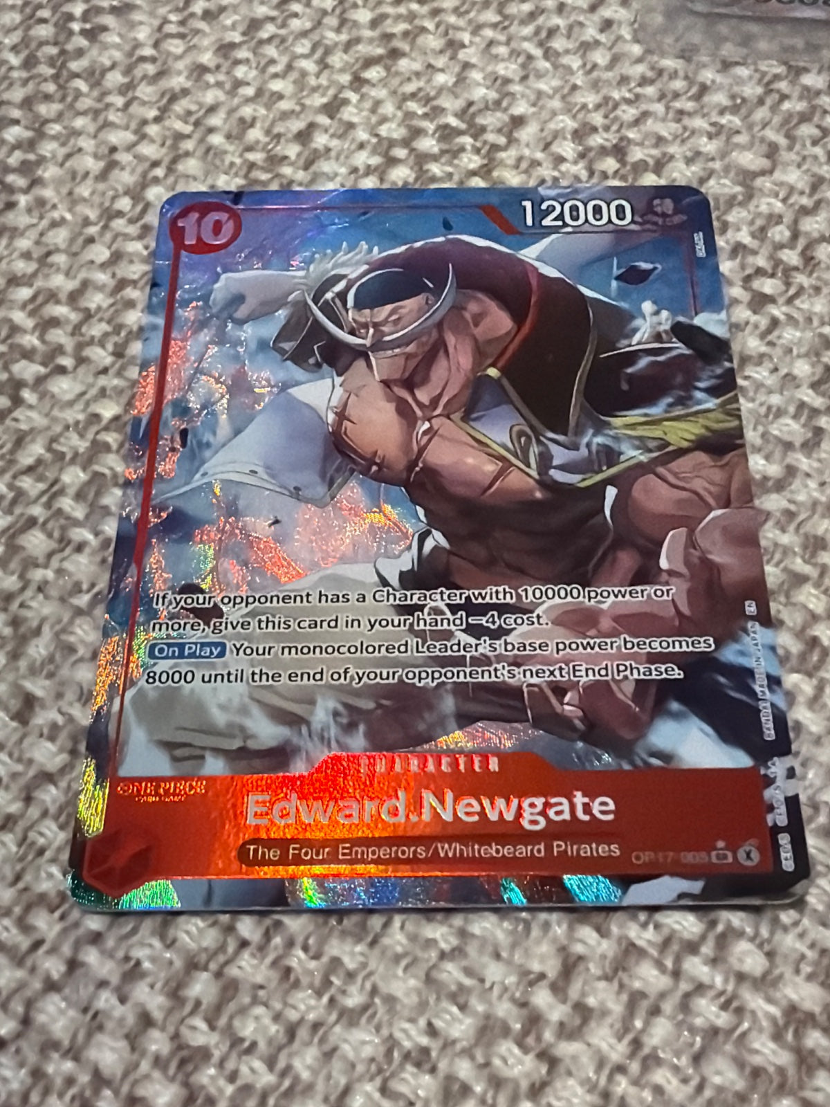 Edward.Newgate (005) (Alternate Art) OP17-005 (The World's Strongest Warriors)