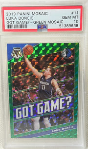 2019 Panini Mosaic #11 Got Game Green Mosaic Luka Doncic