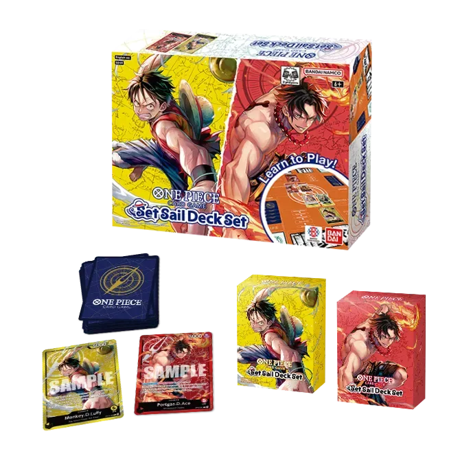 One Piece Card Game SD-01 Set Sail Deck Set Includeing 1 OP17 Pack