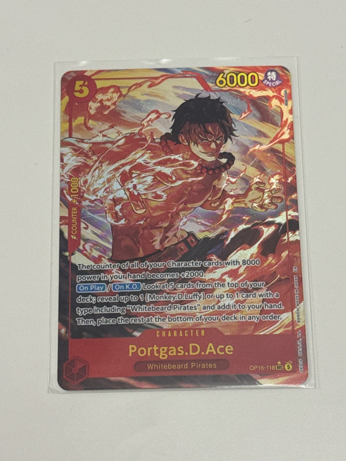 Portgas.D.Ace (118) (Alternate Art) OP16-118 (The Time of Battle)