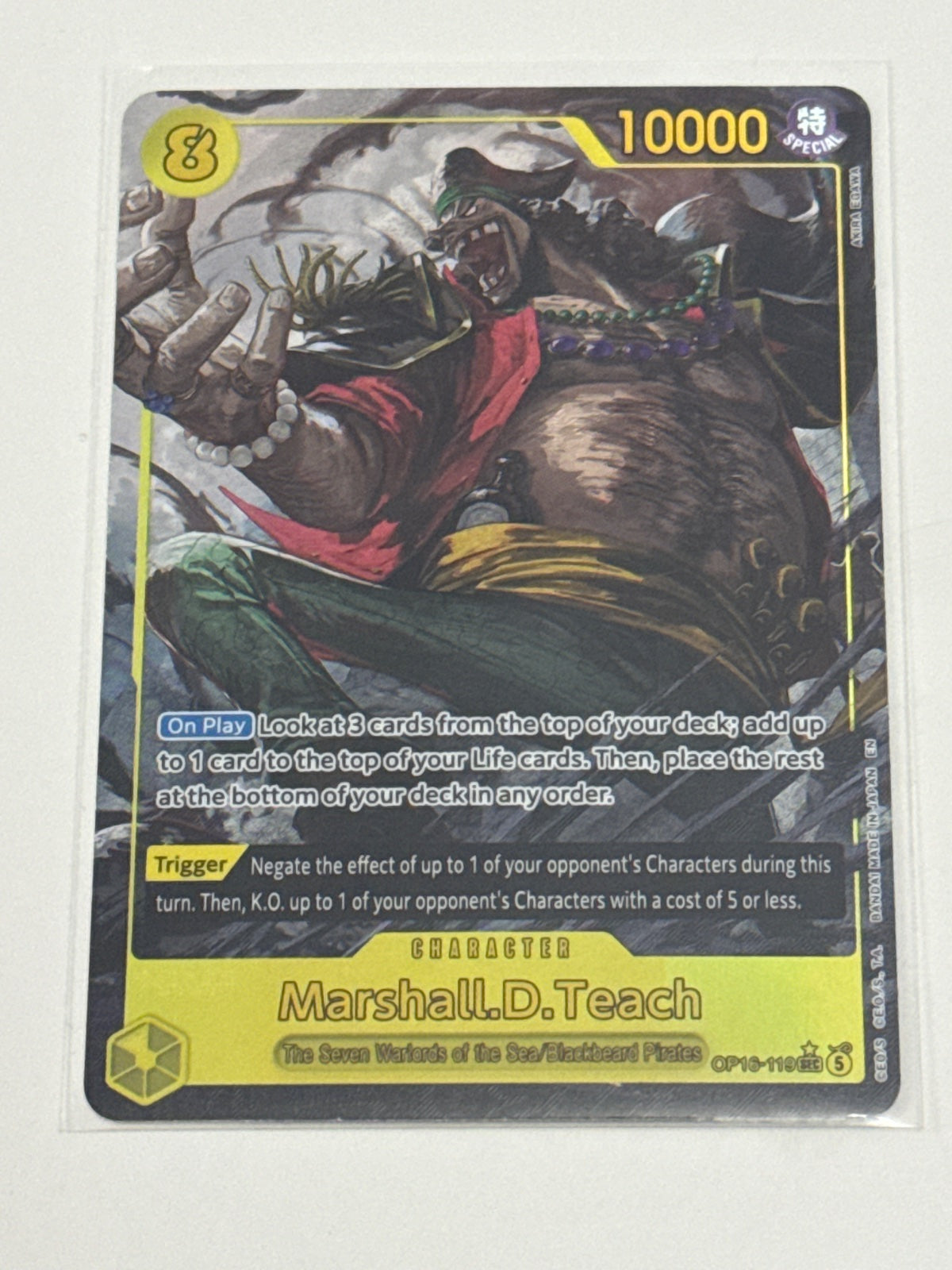 Marshall.D.Teach (119) (Alternate Art) OP16-119 (The Time of Battle)