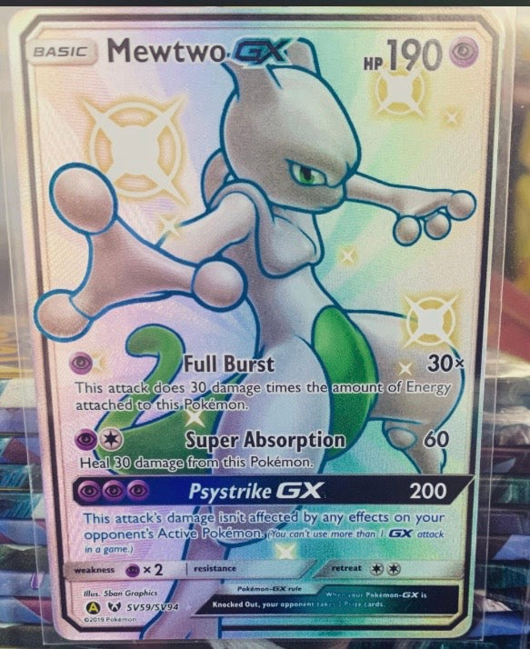 Mewtwo GX SV59/SV94 (Hidden Fates: Shiny Vault)
