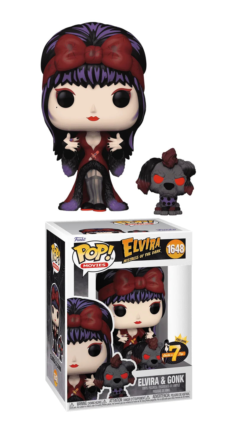 Funko POP! Elvira Mistress of the Dark & Gonk #1648 7bucksapop Exclusive