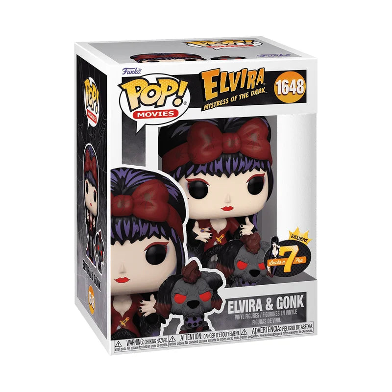 Funko POP! Elvira Mistress of the Dark & Gonk #1648 7bucksapop Exclusive