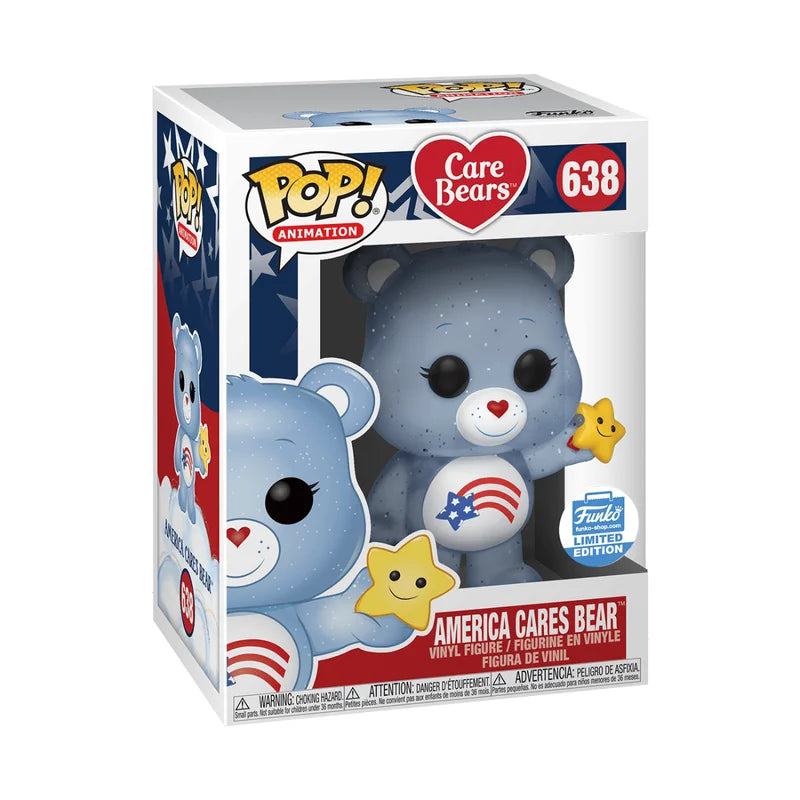 Funko Pop! Animation : Care Bears - America Cares Bear #638 Funko Shop Exclusive