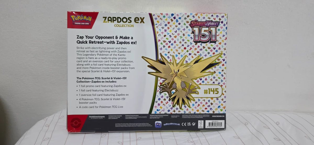 151: Zapdos ex Collection · Collection Box
