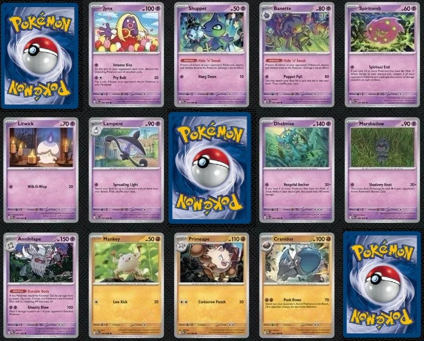 Pokémon Pitch Black Full Base Set - (148 Cards) All Base, Holo & Reverse (NO EXs)!