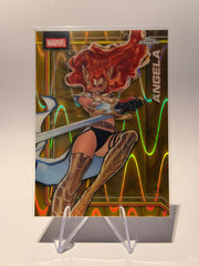 2026 Topps Chrome Marvel Angela #101 Gold Wave Refractor 37/50