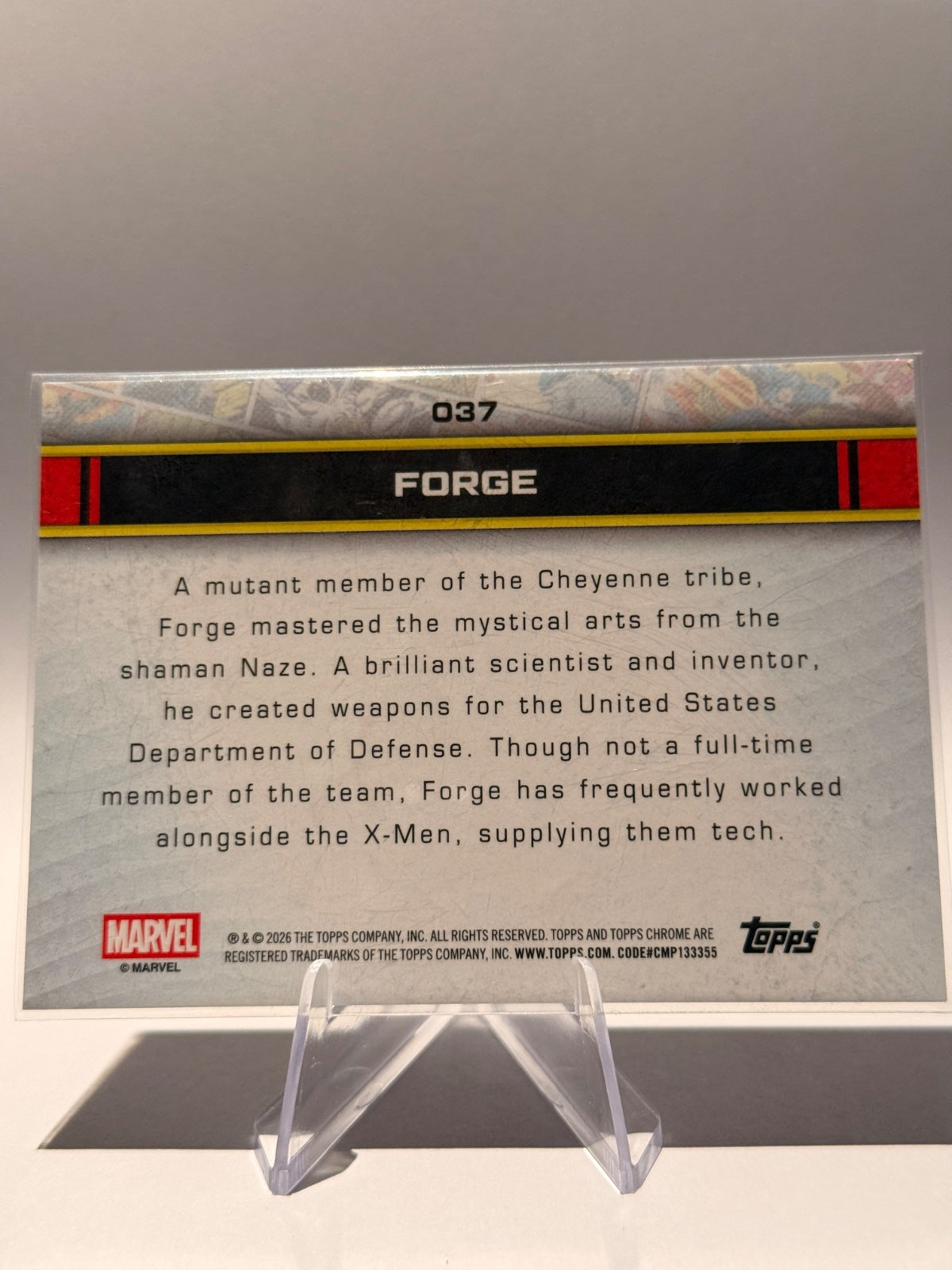 2026 Topps Chrome Marvel Forge #037 Spider-Web Refractor 031/399 – X-Men