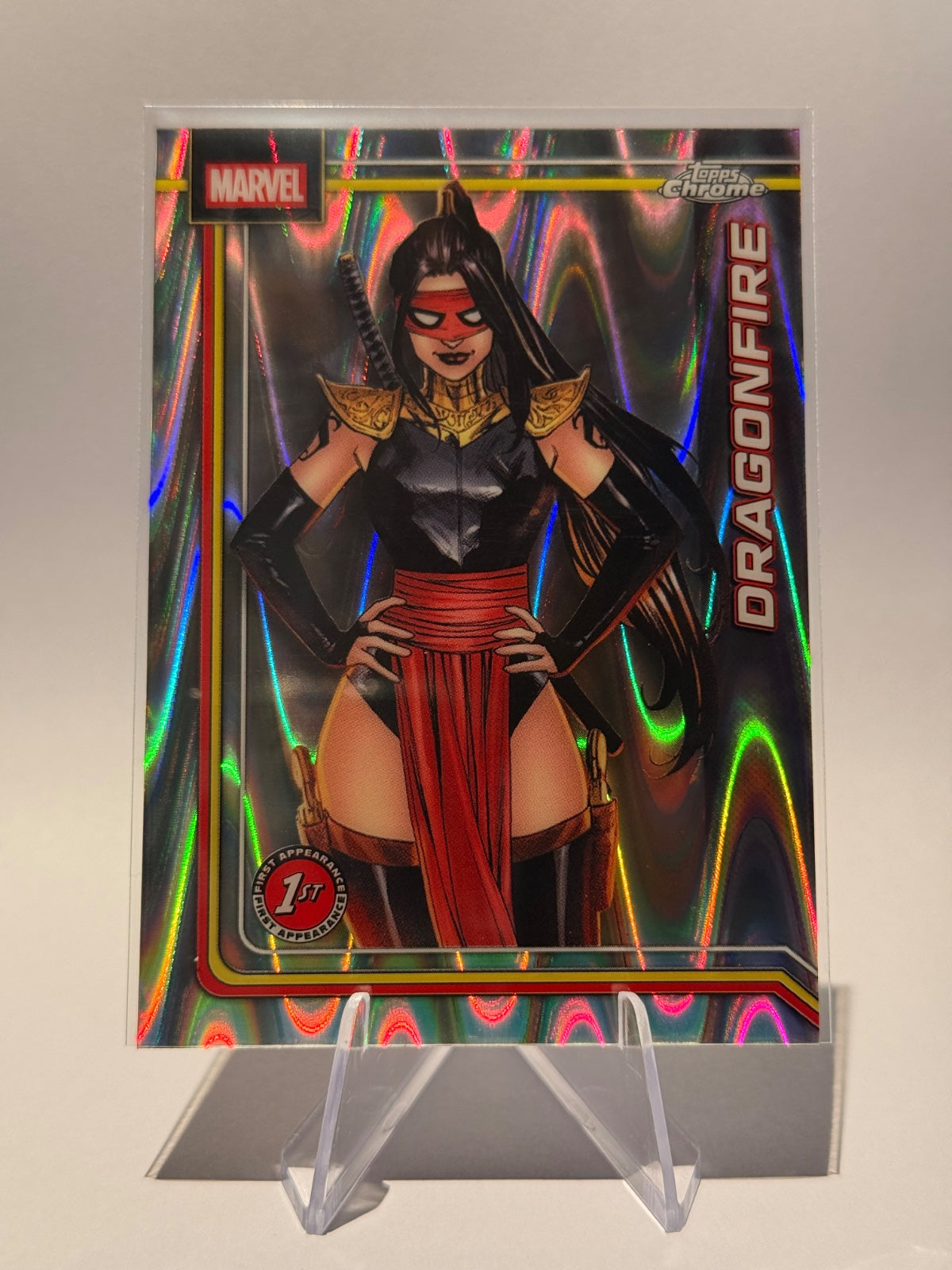 2026 Topps Chrome Marvel Dragonfire #033 – First Appearance Refractor