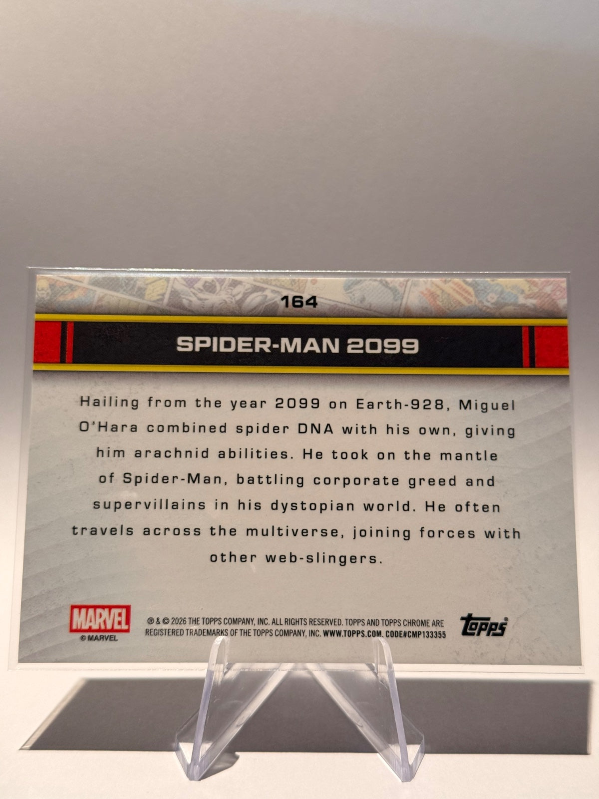 2026 Topps Chrome Marvel Spider-Man 2099 #164 – Refractor